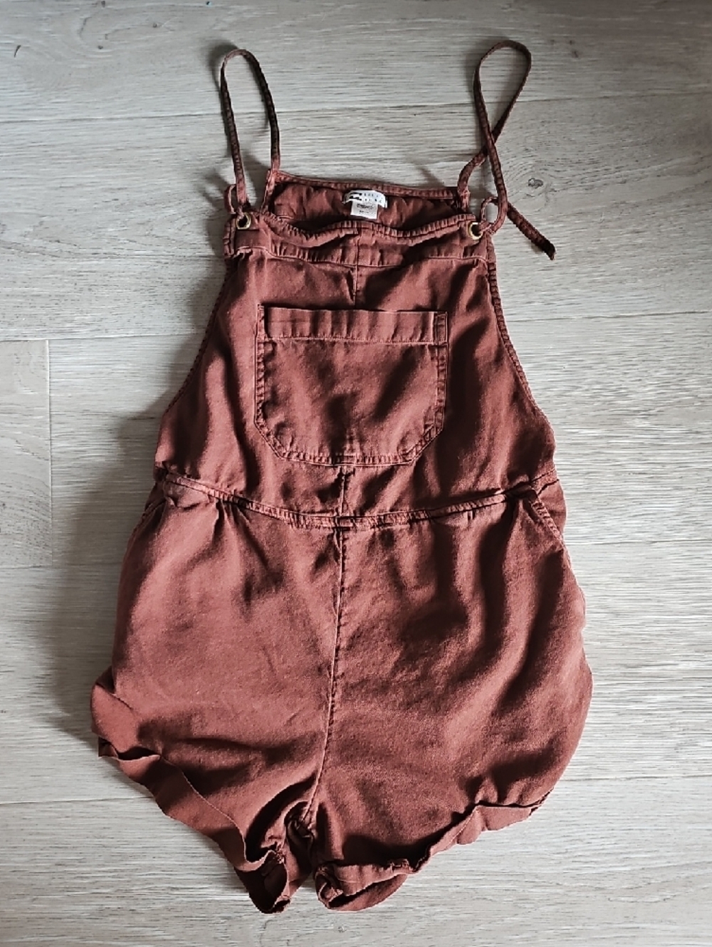 Billabong Rust Red Short Overalls - Picture 6 of 12